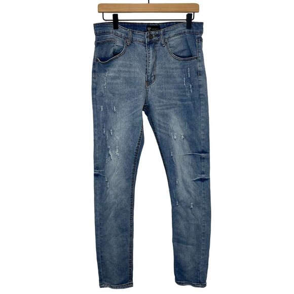 Waimea Skinny Fit Jeans Men's 30 x 32 Distressed Denim Straight Leg - Picture 2 of 8